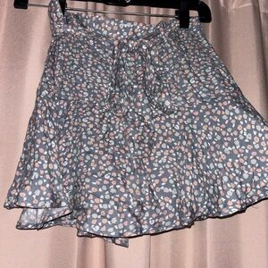 Floral Gray Skirt